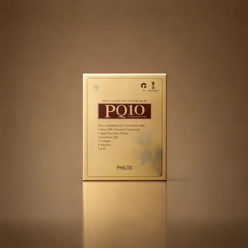 PQ10 하이드로겔 골드마스크 제품 사진